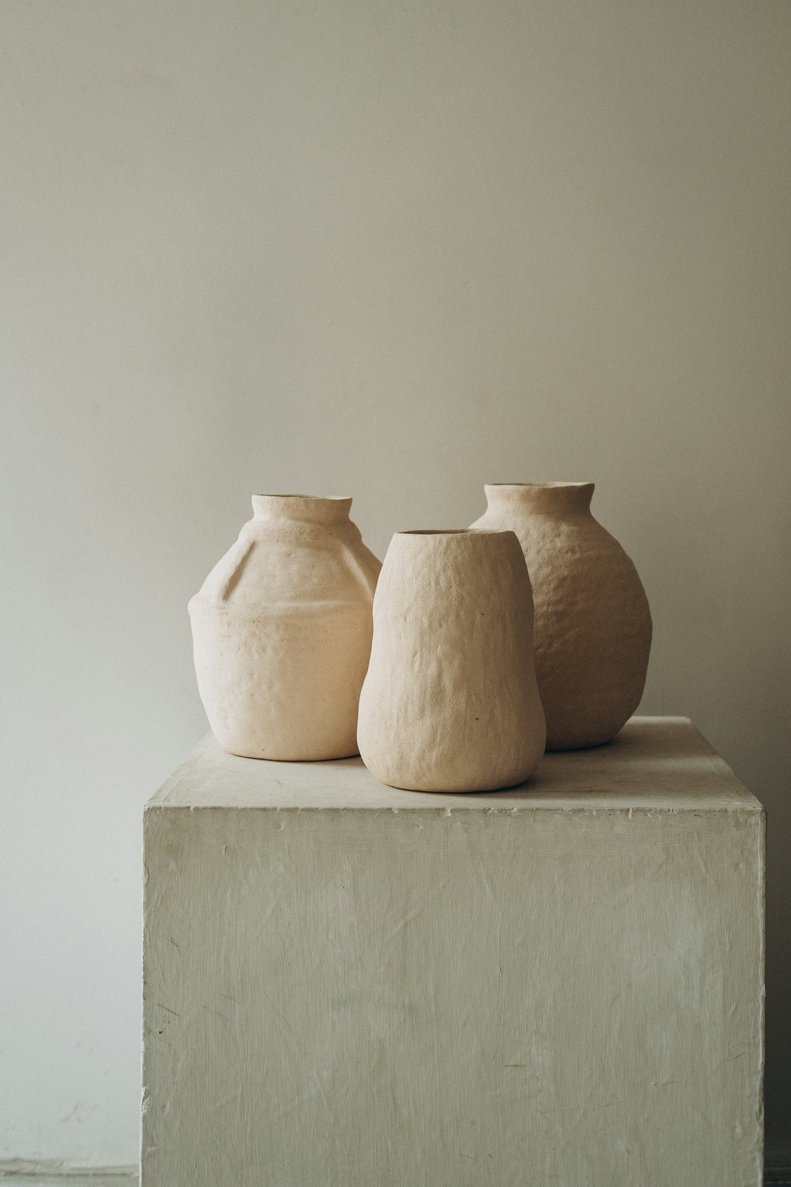 Collection de vases en céramique artisanale